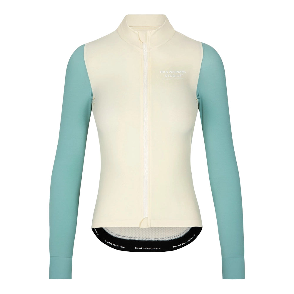 PAS NORMAL STUDIOS Mechanism Long Sleeve Women Jersey AW23 - Off White/Light Teal