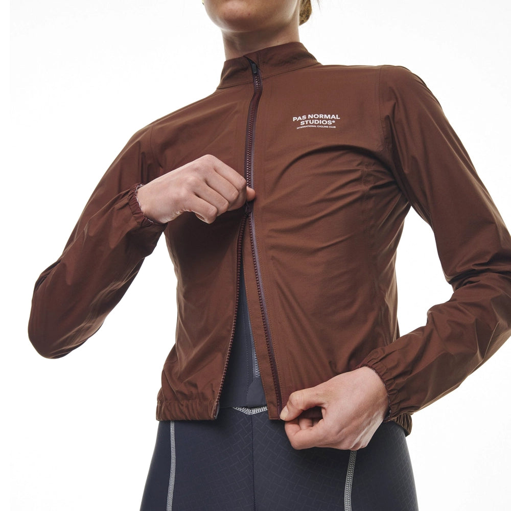 PAS NORMAL STUDIOS Mechanism Pertex Rain Jacket Women - Dark Brown