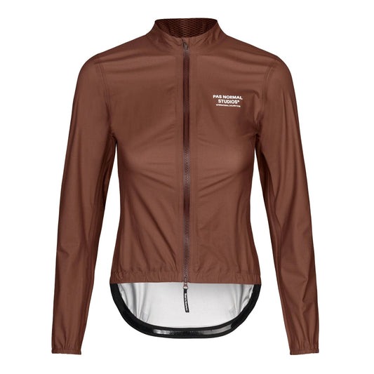 PAS NORMAL STUDIOS Mechanism Pertex Rain Jacket Women - Dark Brown