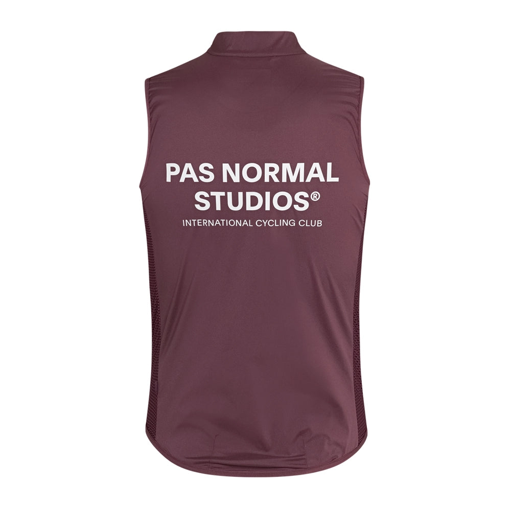 PAS NORMAL STUDIOS Mechanism Stow Away Gilet AW23 - Light Burgundy