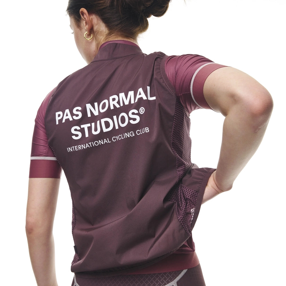 PAS NORMAL STUDIOS Mechanism Stow Away Gilet AW23 - Light Burgundy