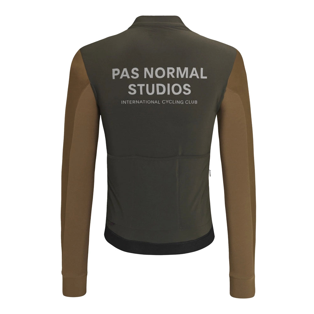 PAS NORMAL STUDIOS Mechanism Thermal Long Sleeve Jersey AW23 - Dark Olive/Army Brown