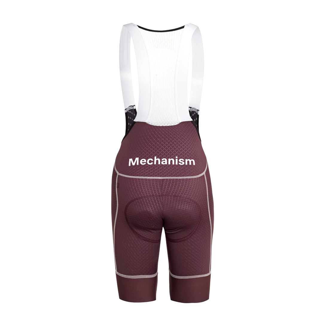 PAS NORMAL STUDIOS Mechanism Women Bib Shorts SS23 - Light Burgundy