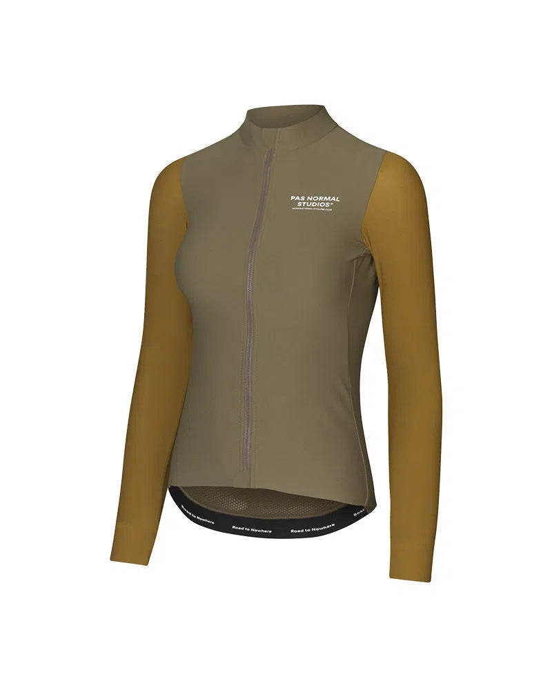 PAS NORMAL STUDIOS Mechanism Women Long Sleeve Jersey - Brown Olive AW22