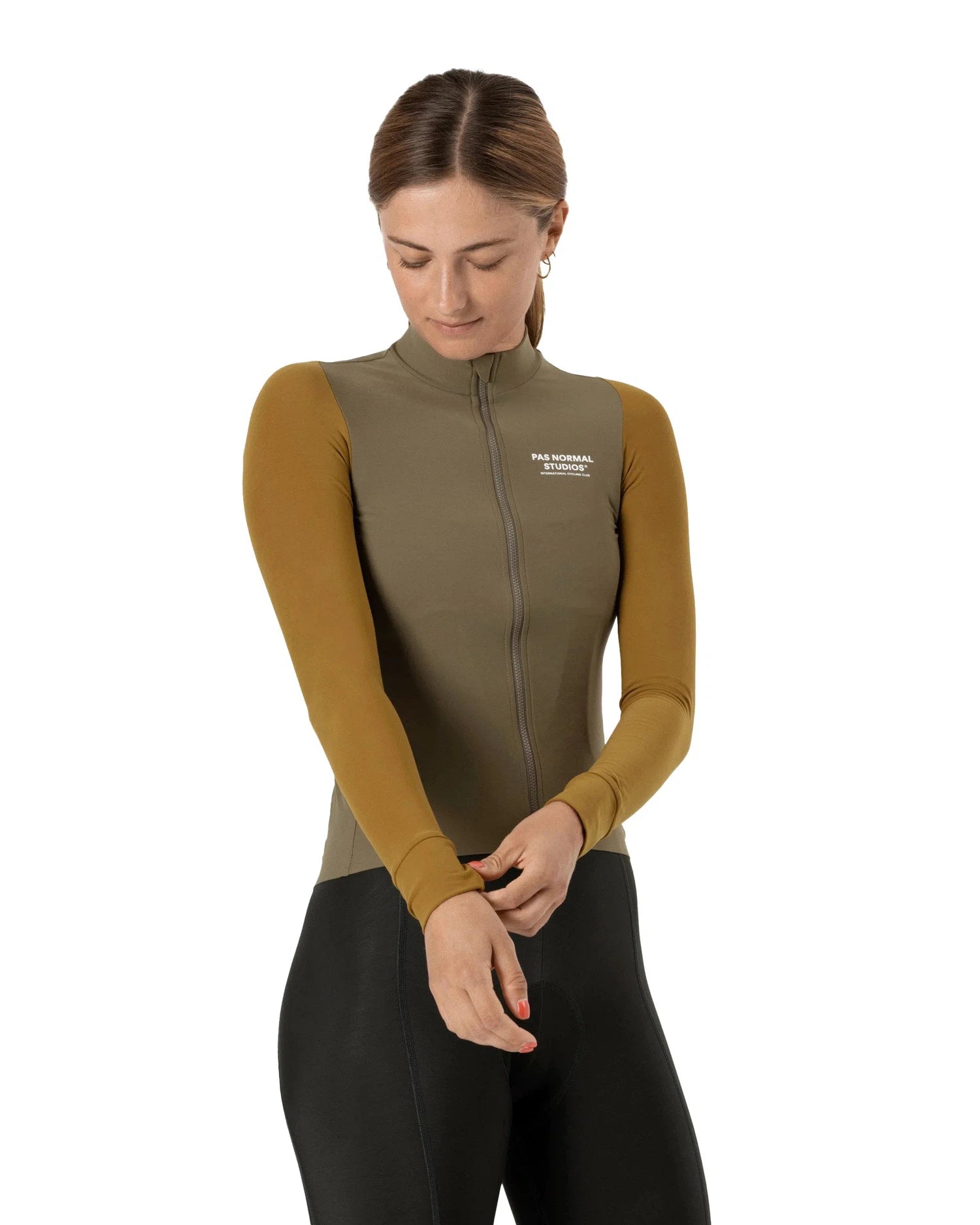 PAS NORMAL STUDIOS Mechanism Women Long Sleeve Jersey - Brown Olive AW22