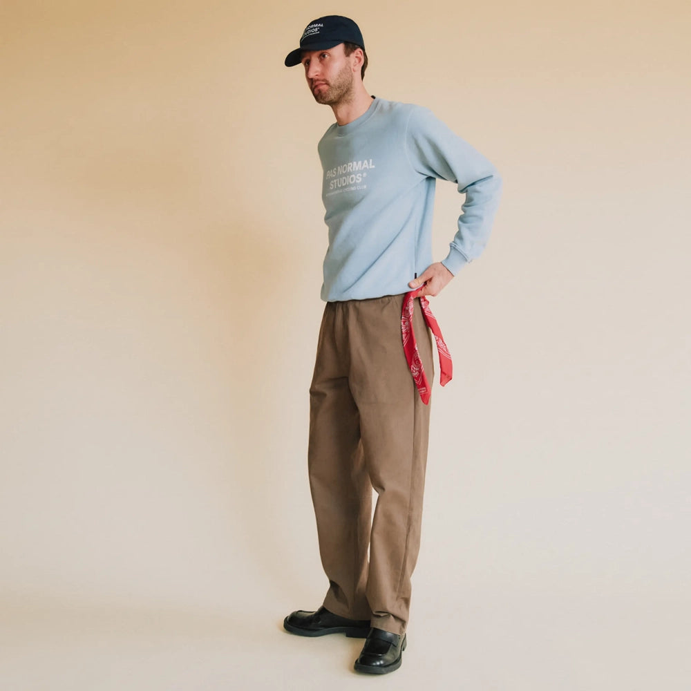 PAS NORMAL STUDIOS Off Race Cotton Twill Pants - Ash Brown