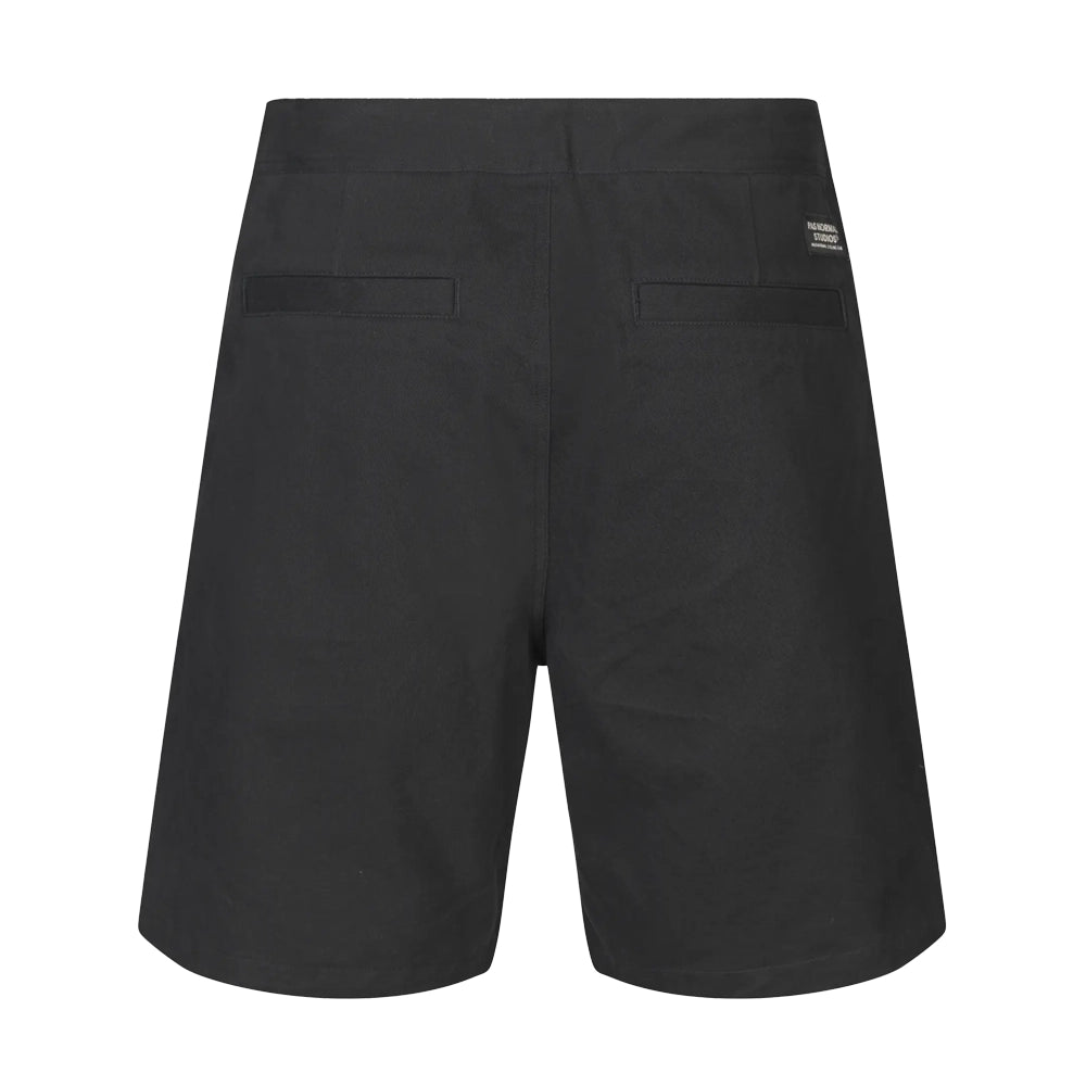 PAS NORMAL STUDIOS Off Race Cotton Twill Shorts - Black