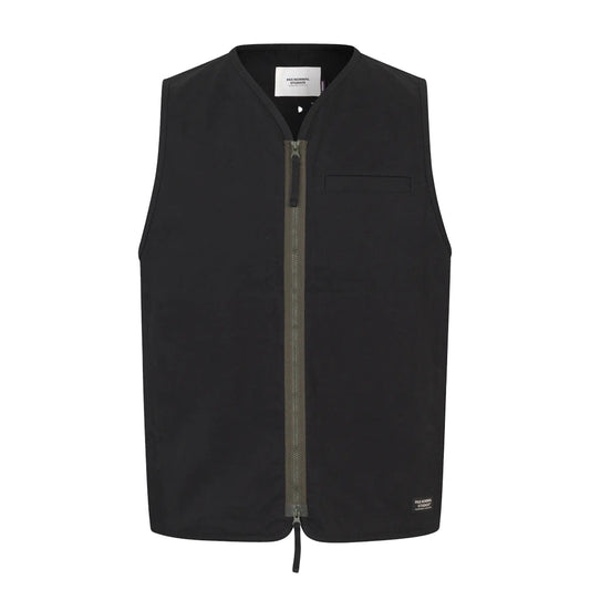 PAS NORMAL STUDIOS Off Race Cottton Twill Vest - Black