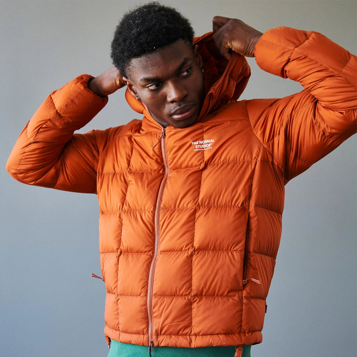 PAS NORMAL STUDIOS Off Race Down Jacket - Copper Orange