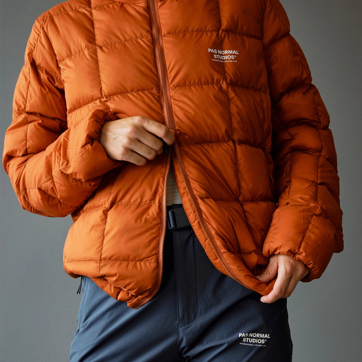 PAS NORMAL STUDIOS Off Race Down Jacket - Copper Orange