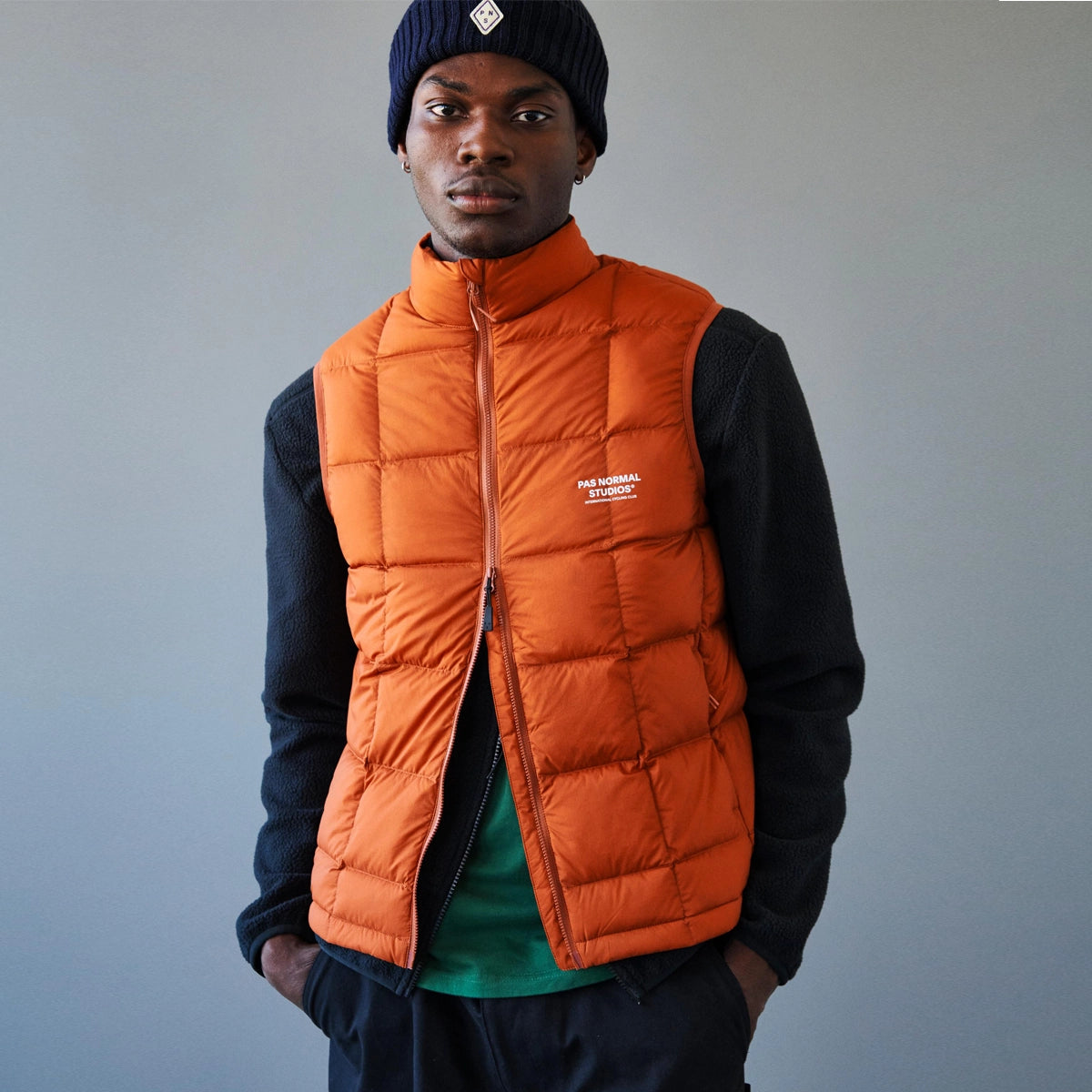 PAS NORMAL STUDIOS Off Race Down Vest - Copper Orange