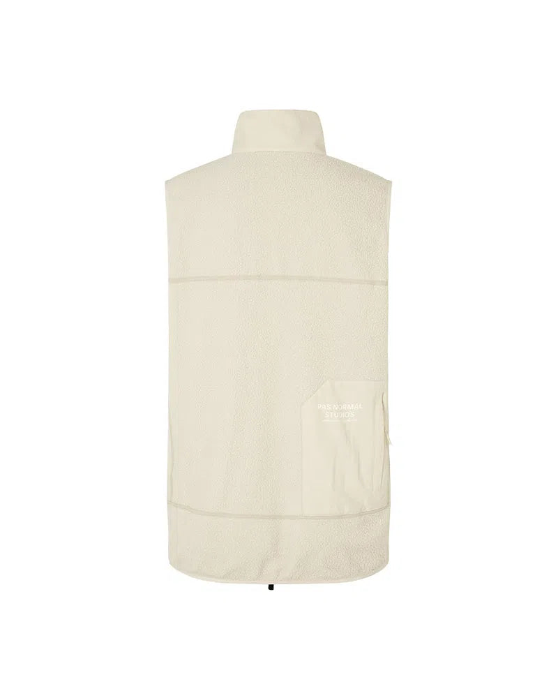 PAS NORMAL STUDIOS Off Race Fleece Gilet - Off White