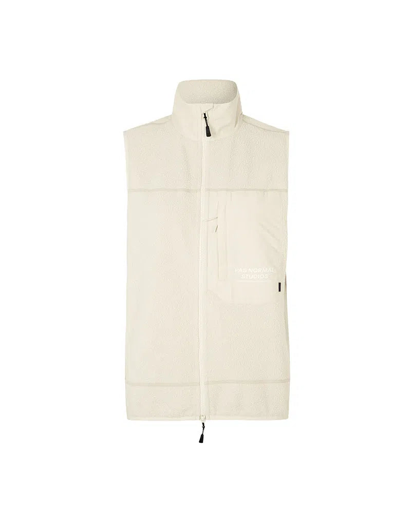 PAS NORMAL STUDIOS Off Race Fleece Gilet - Off White