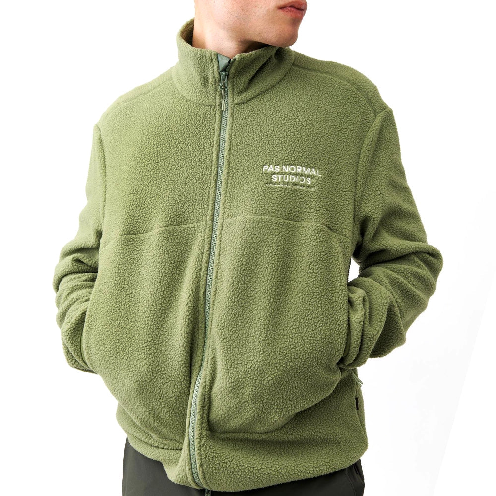 PAS NORMAL STUDIOS Off Race Fleece Jacket - Army Green