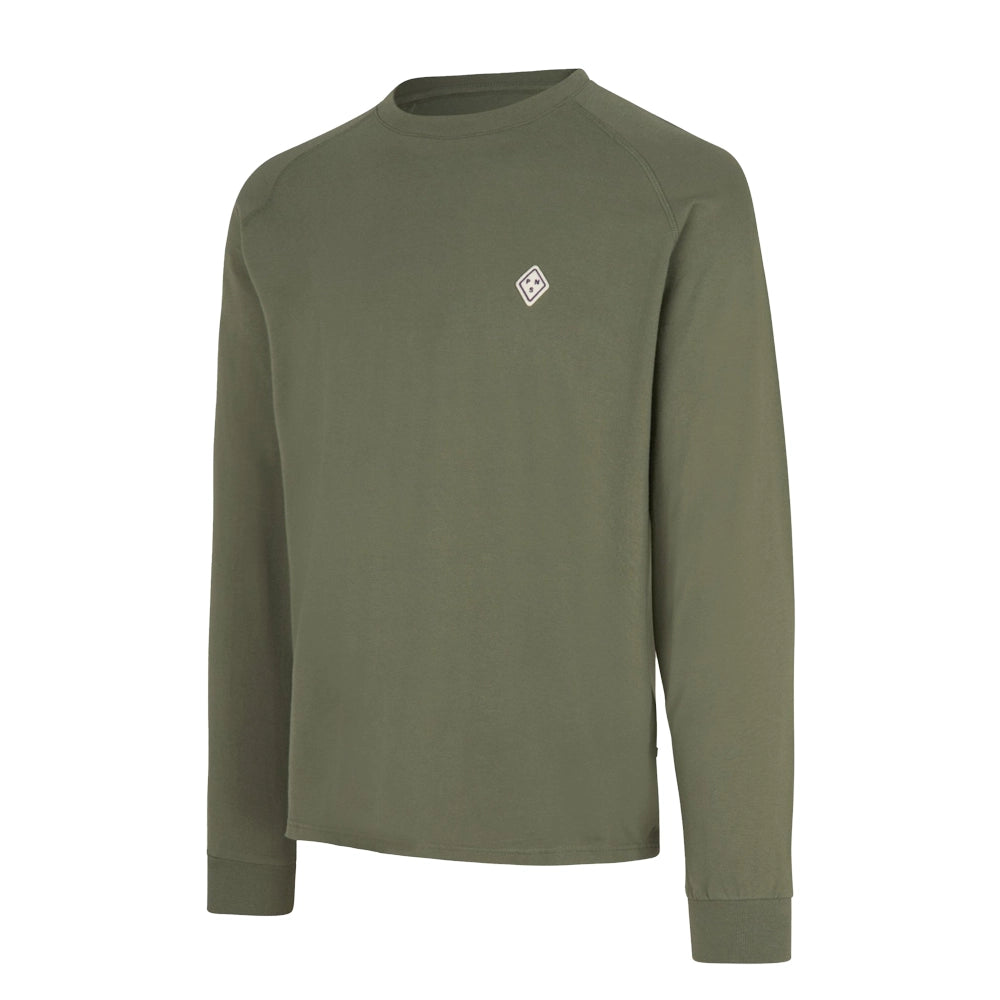 PAS NORMAL STUDIOS Off Race Patch Long Sleeve TShirt - Dusty Olive