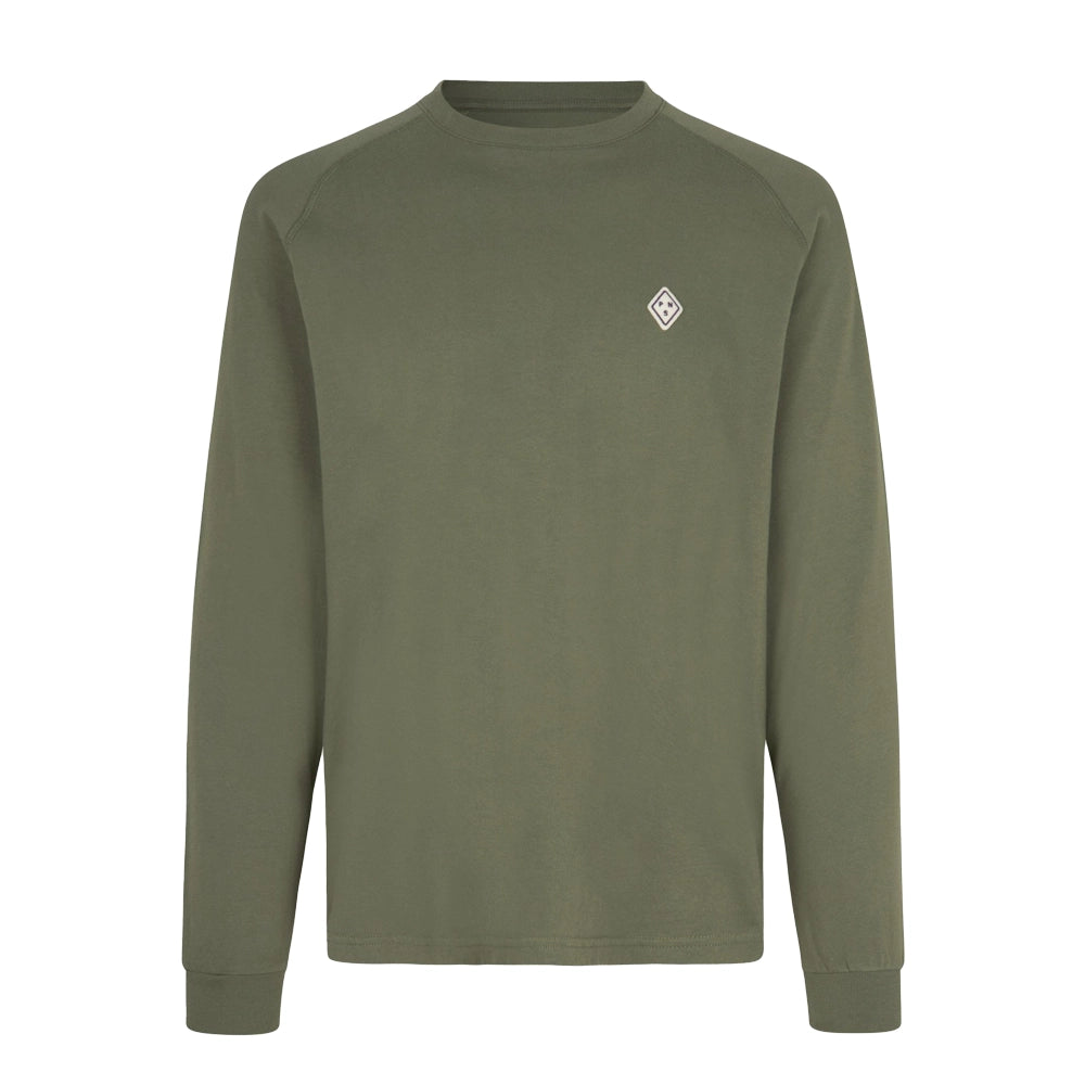 PAS NORMAL STUDIOS Off Race Patch Long Sleeve TShirt - Dusty Olive