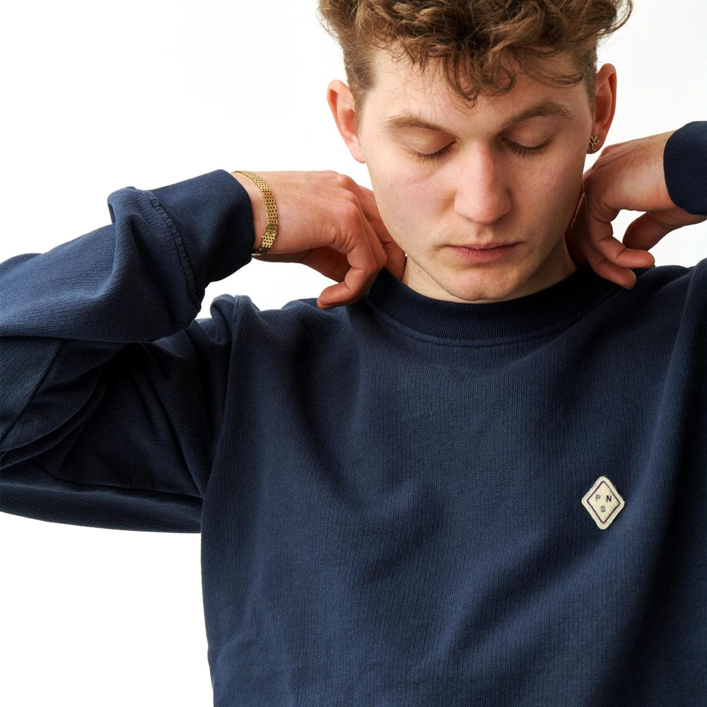 PAS NORMAL STUDIOS Off Race Patch Sweatshirt - Navy