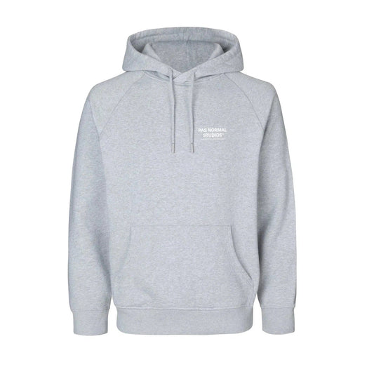 PAS NORMAL STUDIOS Off Race Small Logo Hoodie AW23 - Grey/White