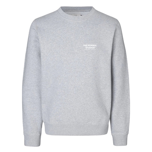 PAS NORMAL STUDIOS Off Race Small Logo Sweatshirt - Grey