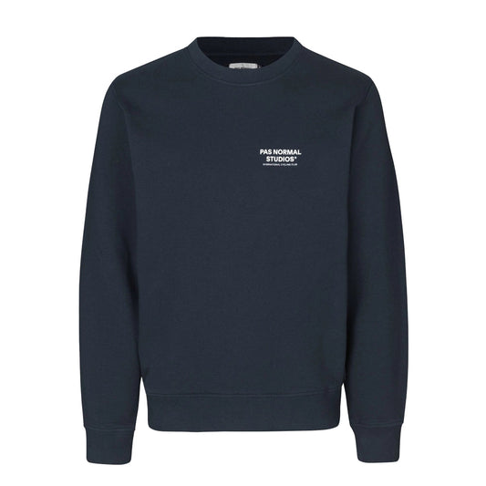 PAS NORMAL STUDIOS Off Race Small Logo Sweatshirt - Navy