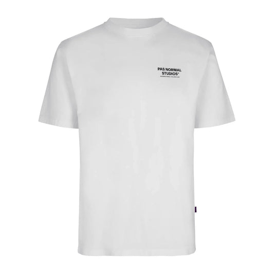 PAS NORMAL STUDIOS Off Race Small Logo Tshirt Short Sleeve - White/Black