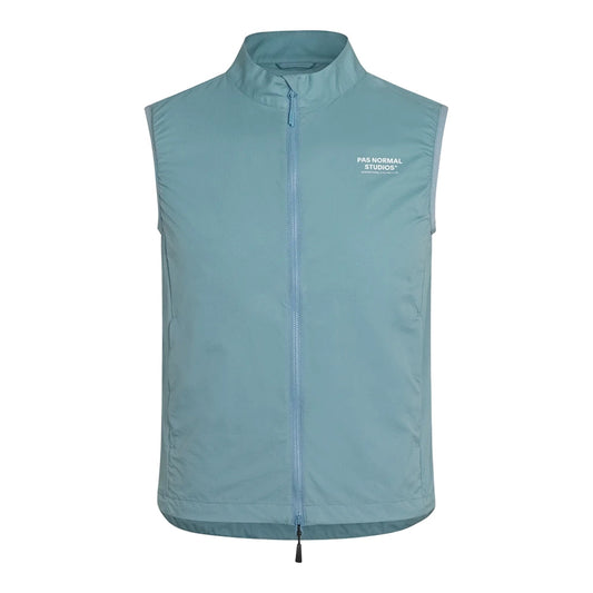 PAS NORMAL STUDIOS Off Race Stow Away Gilet - Dusty Blue