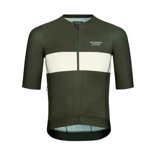 PAS NORMAL STUDIOS Solitude Jersey 2022 - Dark Olive Stripe