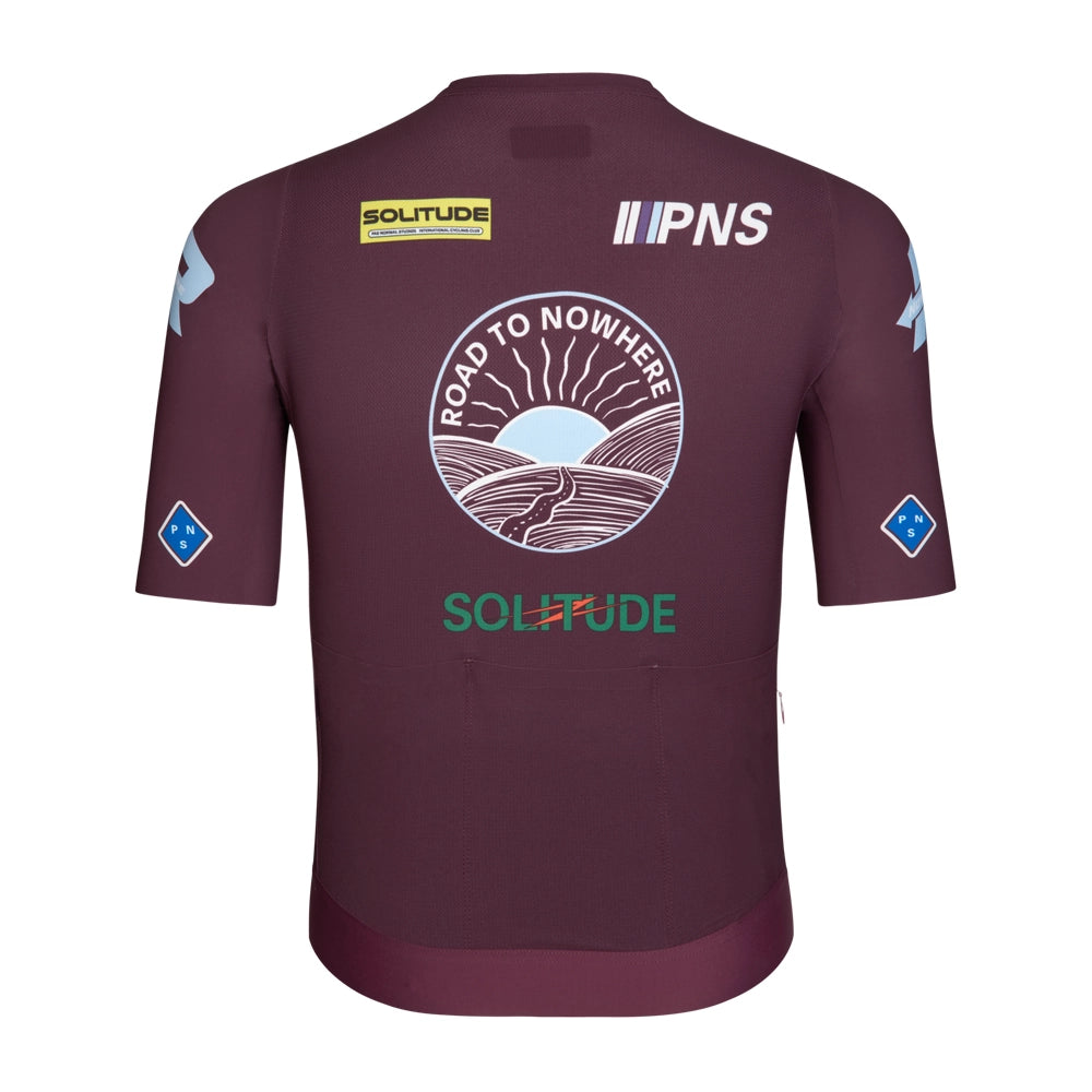 PAS NORMAL STUDIOS Solitude Logo Jersey SS23 - Burgundy