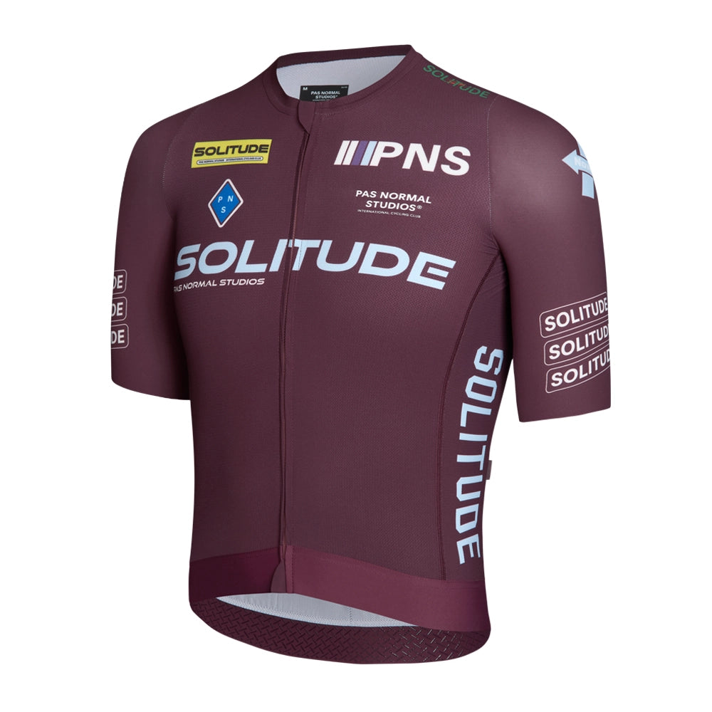 PAS NORMAL STUDIOS Solitude Logo Jersey SS23 - Burgundy