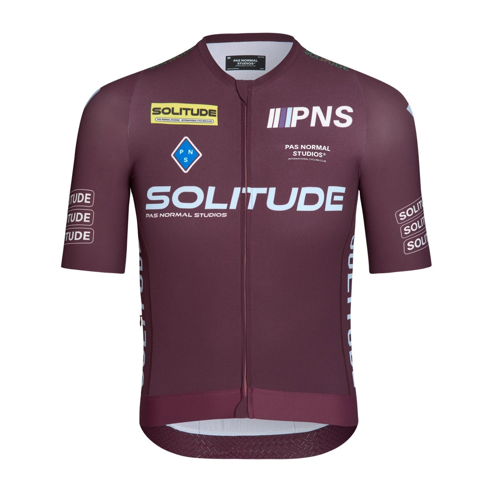 PAS NORMAL STUDIOS Solitude Logo Jersey SS23 - Burgundy