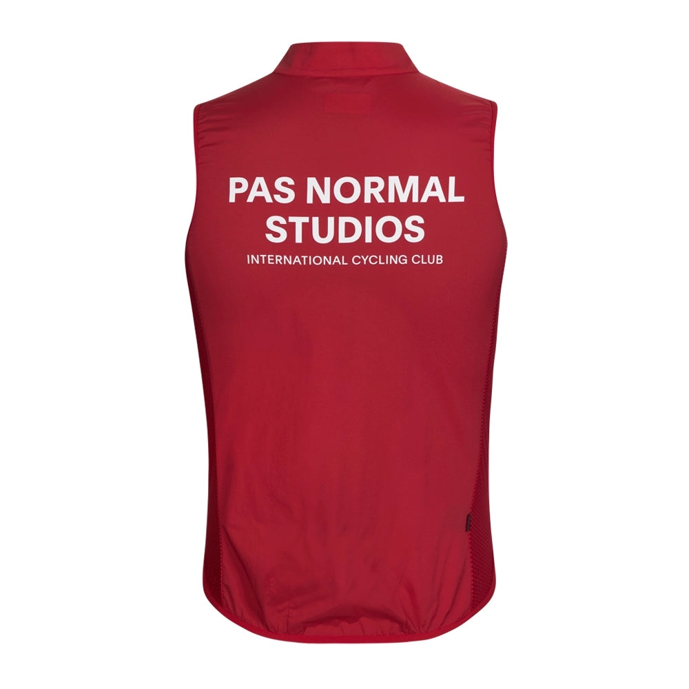 PAS NORMAL STUDIOS Stow Away Gilet AW23 - Deep Red