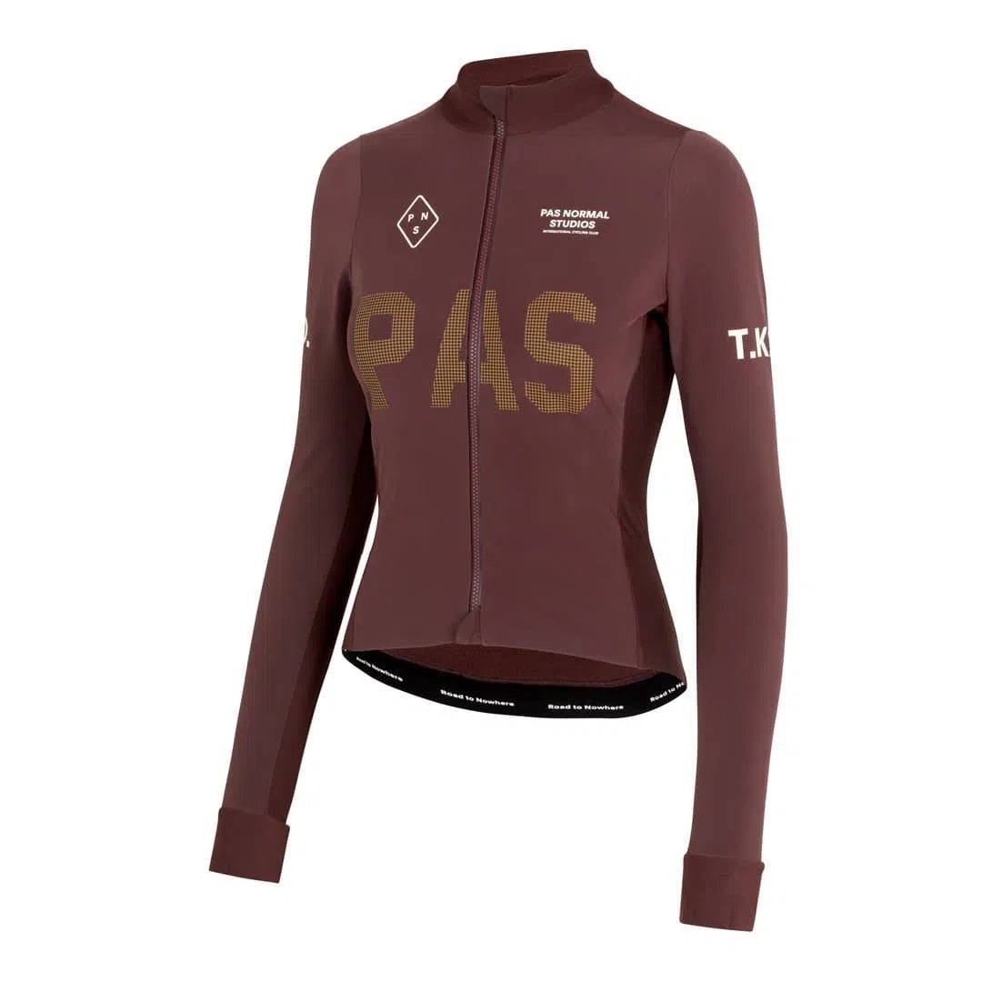 PAS NORMAL STUDIOS TKO Control Heavy Long Sleeve Women Jersey - Burgundy