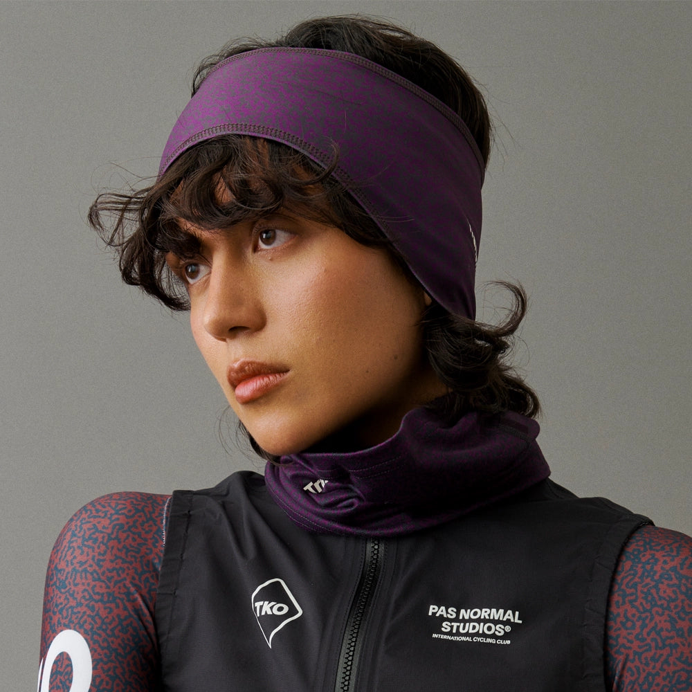 PAS NORMAL STUDIOS TKO Headband AW23 - Dark Purple Transmission