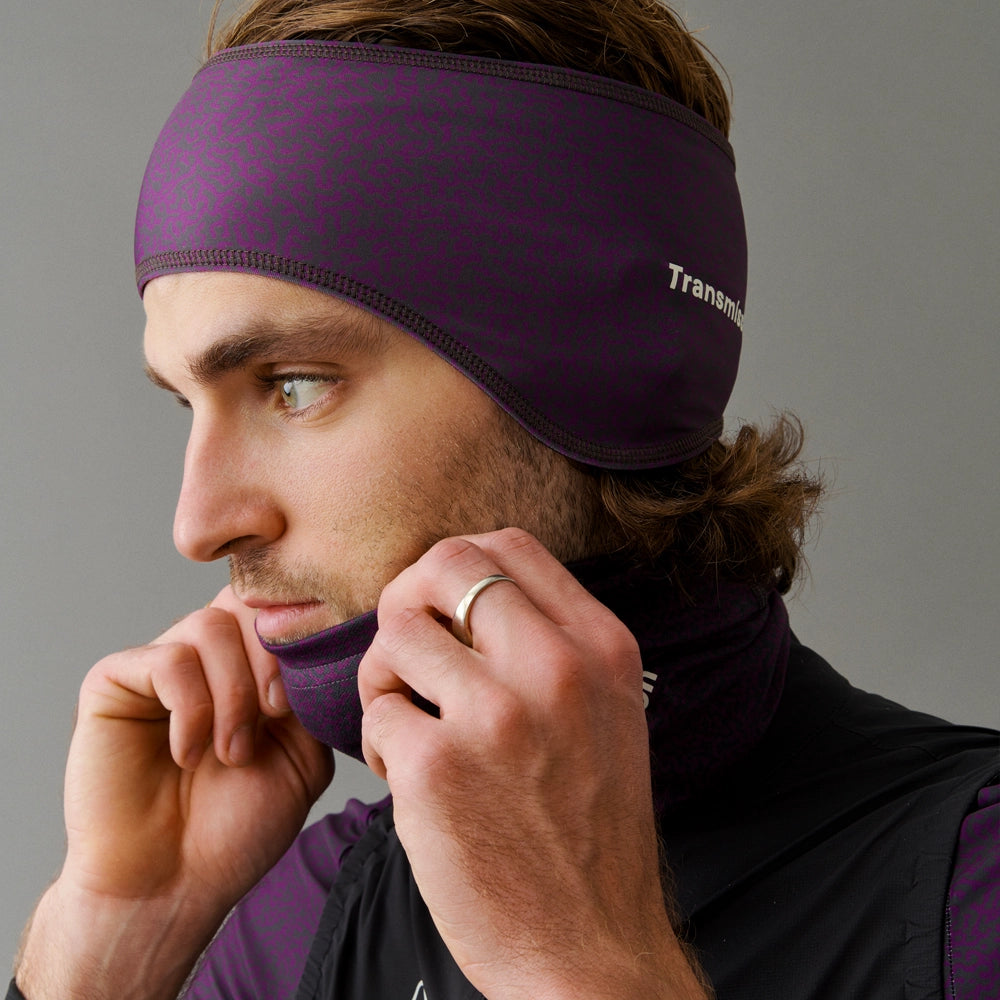 PAS NORMAL STUDIOS TKO Headband AW23 - Dark Purple Transmission