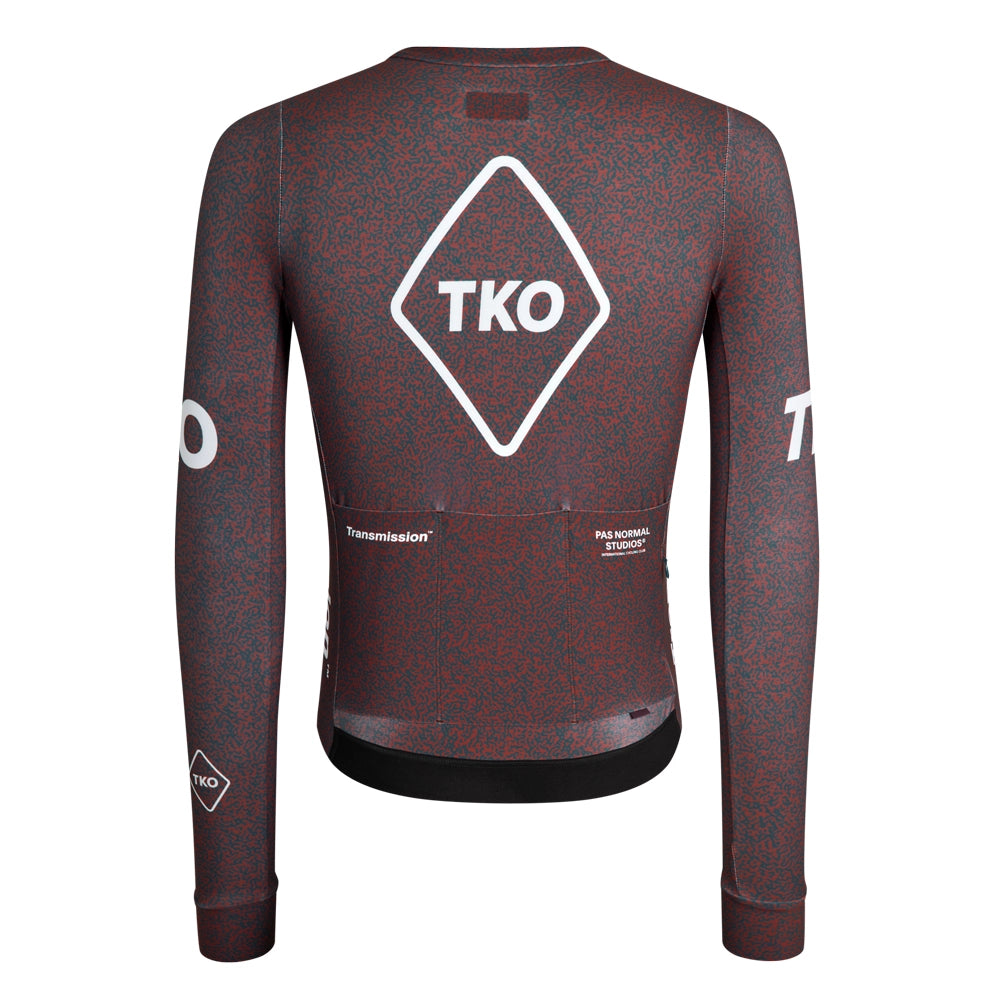 PAS NORMAL STUDIOS TKO Mechanism Long Sleeve Jersey AW23 - Mahogany Transmission