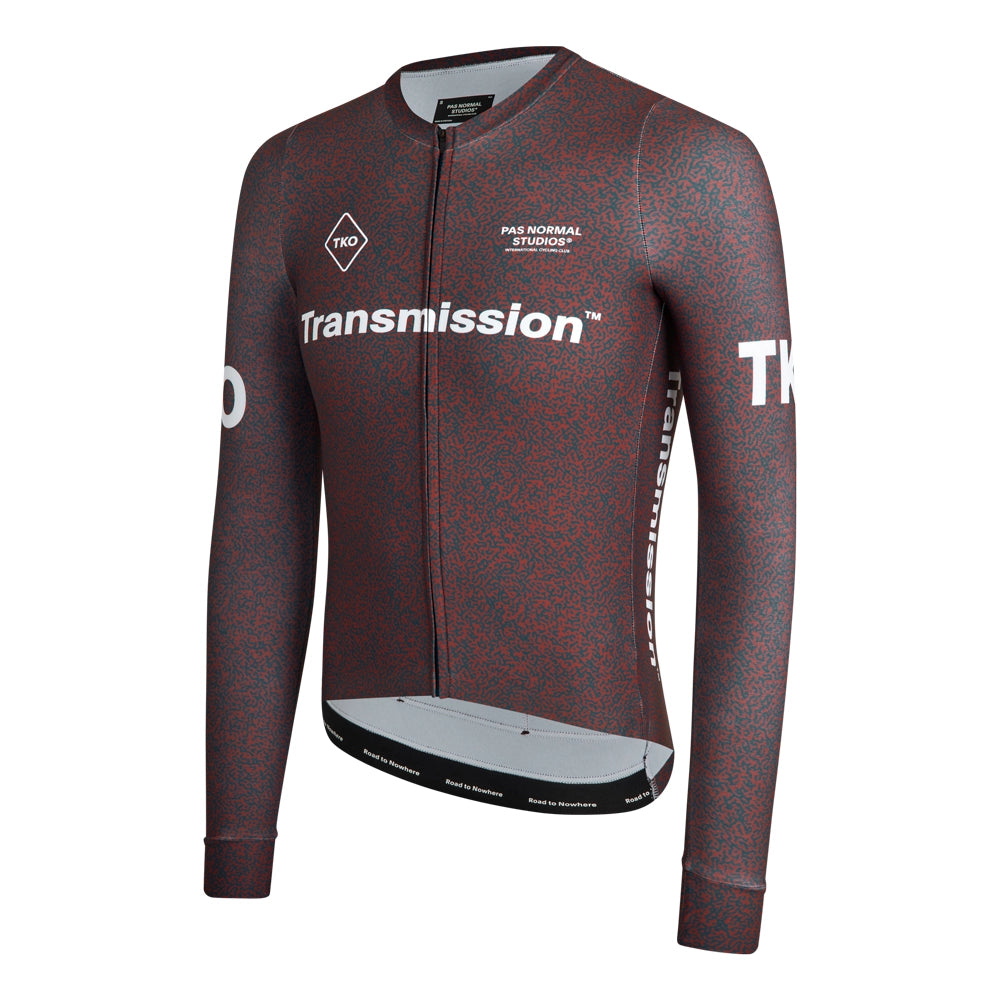 PAS NORMAL STUDIOS TKO Mechanism Long Sleeve Jersey AW23 - Mahogany Transmission