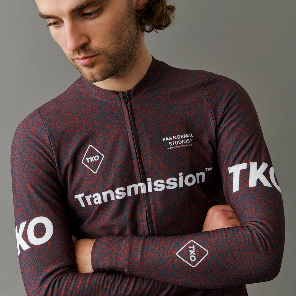 PAS NORMAL STUDIOS TKO Mechanism Long Sleeve Jersey AW23 - Mahogany Transmission