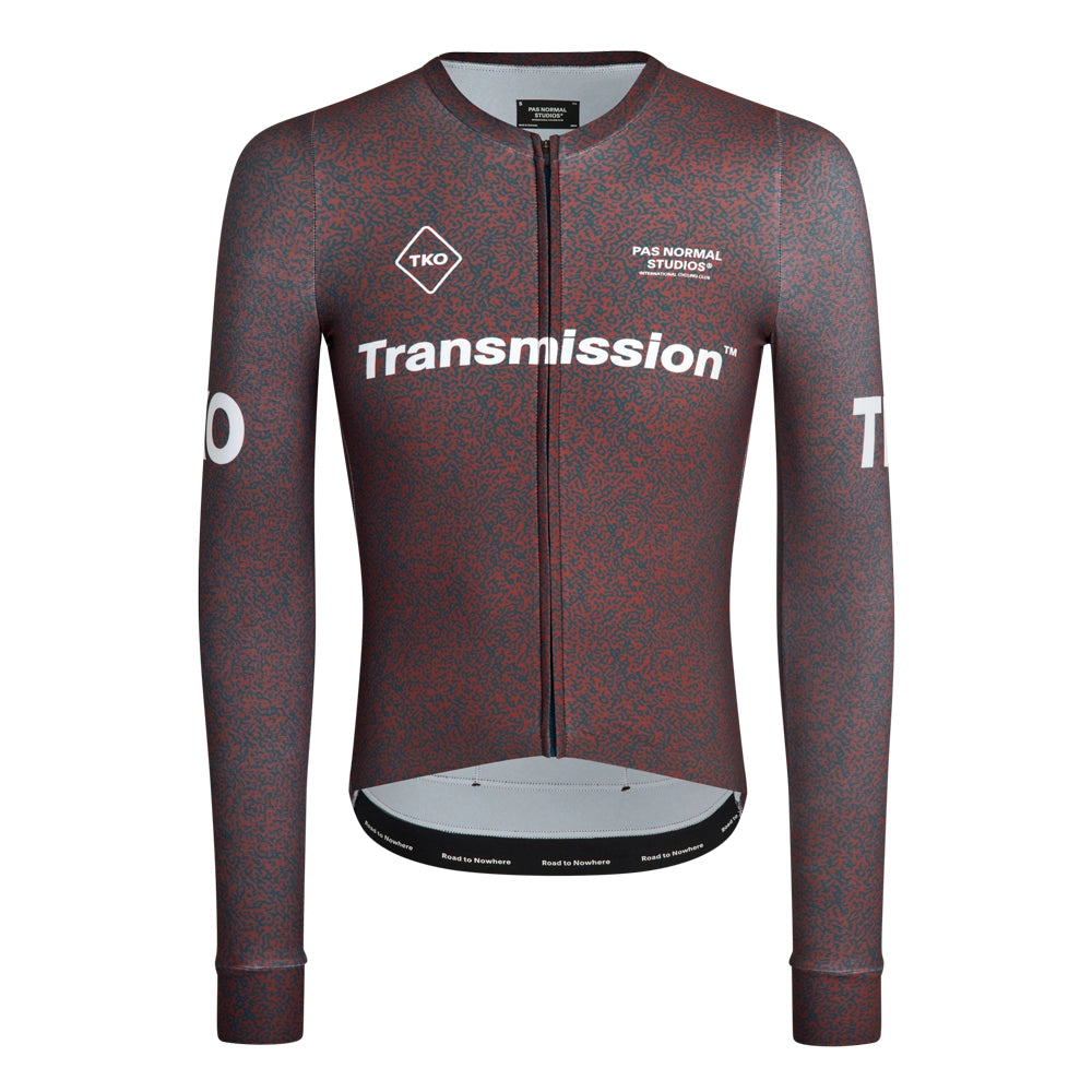 PAS NORMAL STUDIOS TKO Mechanism Long Sleeve Jersey AW23 - Mahogany Transmission