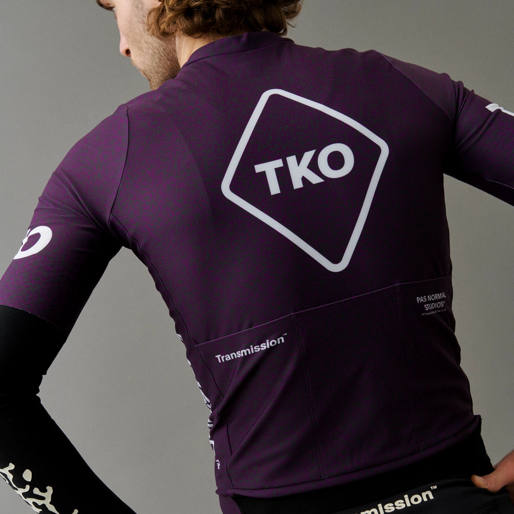 PAS NORMAL STUDIOS TKO Mechanism Short Sleeve Jersey AW23 - Dark Purple Transmission