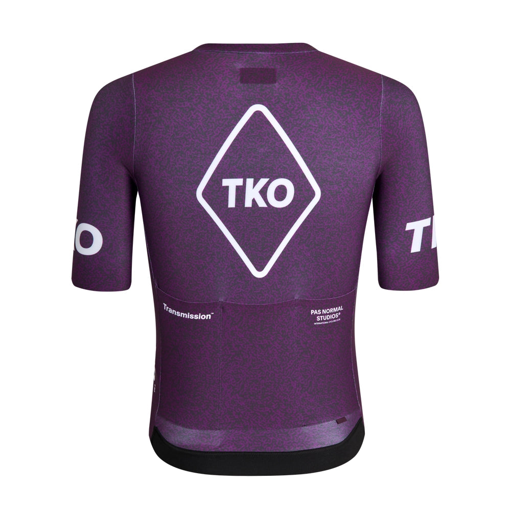 PAS NORMAL STUDIOS TKO Mechanism Short Sleeve Jersey AW23 - Dark Purple Transmission