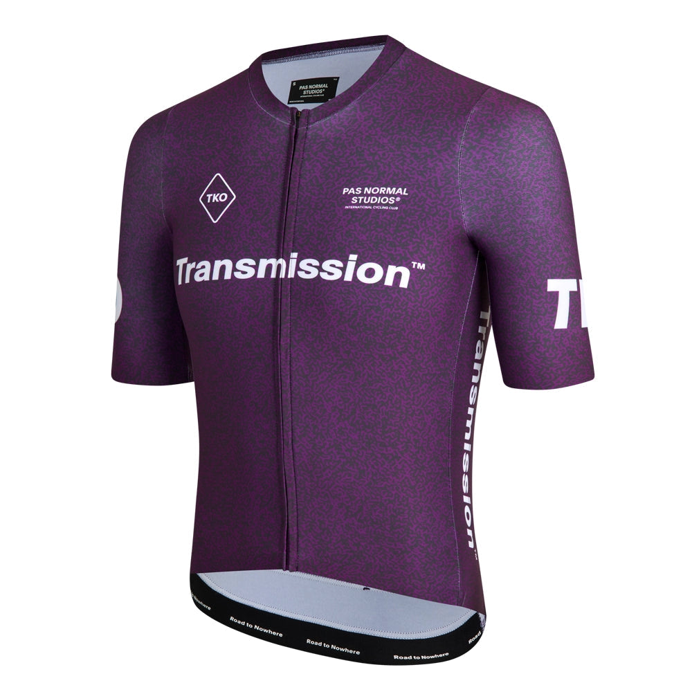 PAS NORMAL STUDIOS TKO Mechanism Short Sleeve Jersey AW23 - Dark Purple Transmission