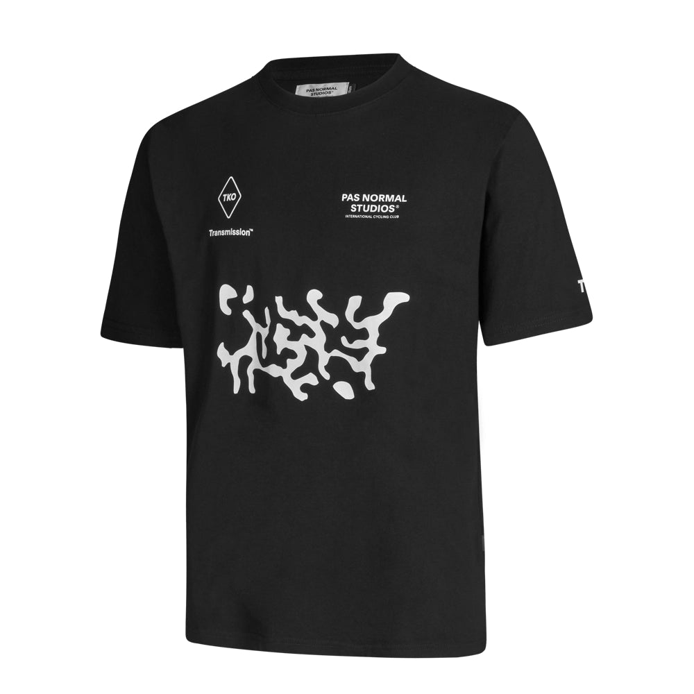 PAS NORMAL STUDIOS TKO Off Race Tshirt AW23 - Black Transmission