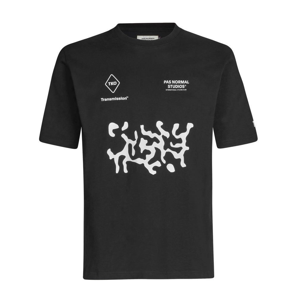 PAS NORMAL STUDIOS TKO Off Race Tshirt AW23 - Black Transmission