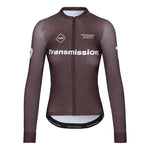 PAS NORMAL STUDIOS TKO Women Mechanism Long Sleeve Jersey AW23 - Mahogany Transmission