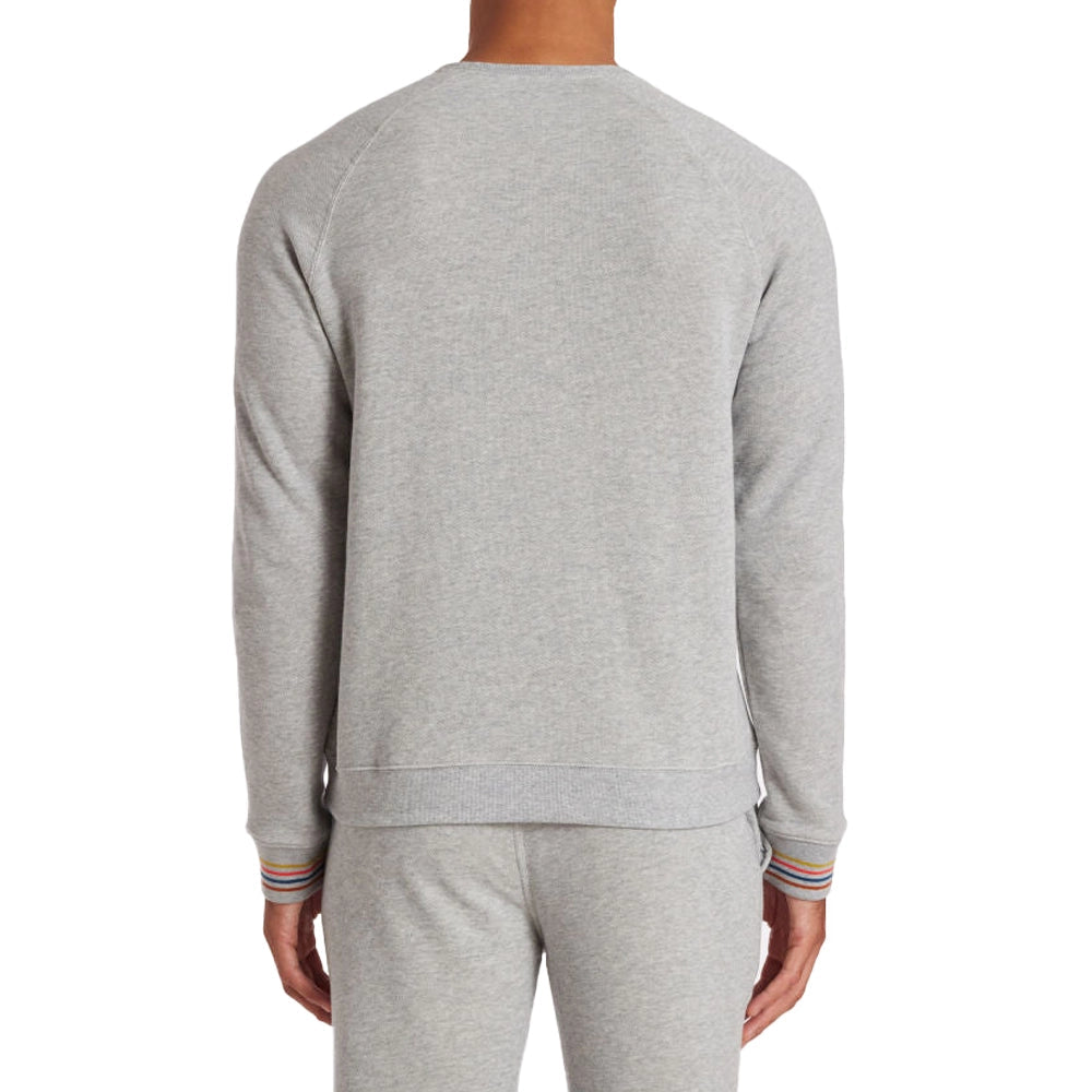 PAUL SMITH Artist Stripe Cuff LS Top - Grey-Sweatshirts-