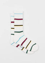 PAUL SMITH Cillian Stripe Socks - White-Casual Socks-5059970833311