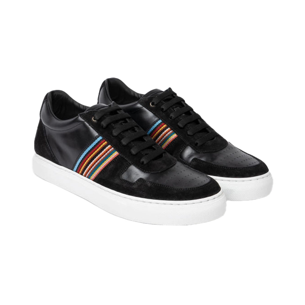 PAUL SMITH Fermi Signature Stripe Shoes - Black-Casual Shoes-