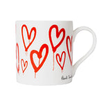 PAUL SMITH Graffiti Heart Mug - Bone-Coffee Mugs-5059970852121