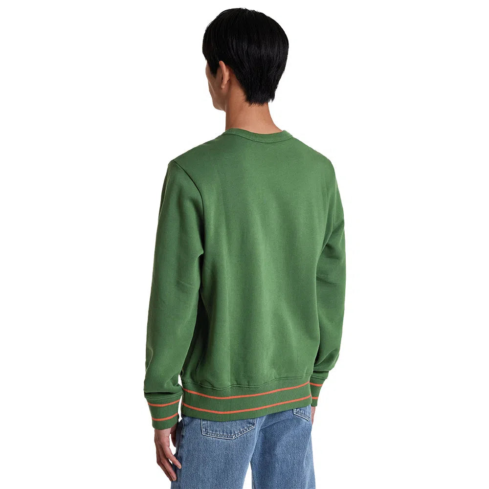 PAUL SMITH Happy Logo Cotton Sweatshirt - Green-Sweatshirts-