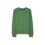 PAUL SMITH Happy Logo Cotton Sweatshirt - Green-Sweatshirts-5059674596598